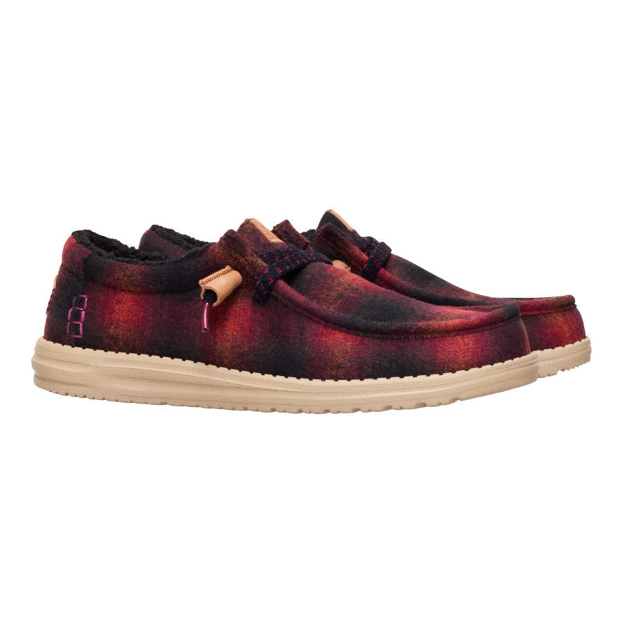 Wally Cozy Plaid - Red Plaid/Black - 2