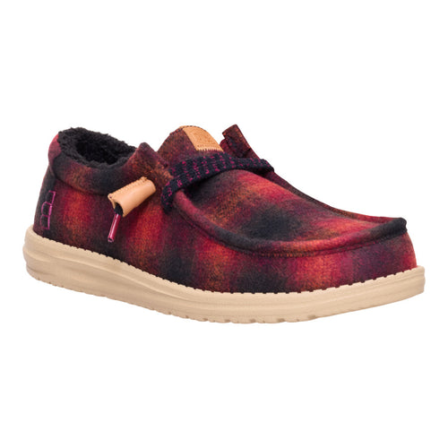 Wally Cozy Plaid - Red Plaid/Black - 7