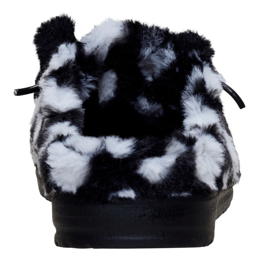 Wendy Slipper Hearts - Black/White - 6