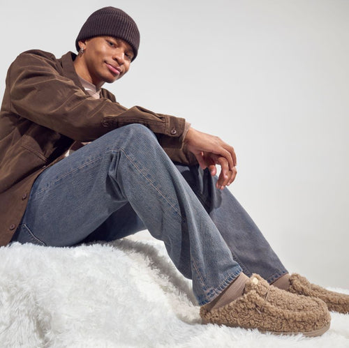 Wally Slipper - Cozy Timber Wolf - 7